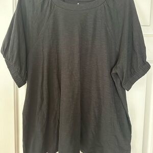 Able Black Cotton T-Shirt